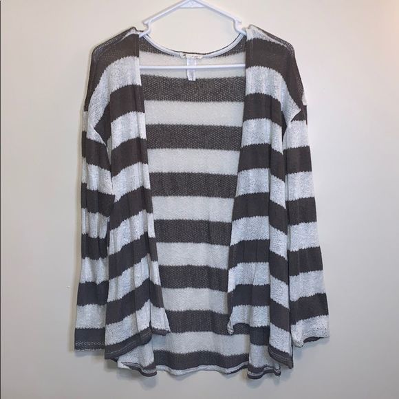 r2d apparel Striped Cardigan - Picture 1 of 5